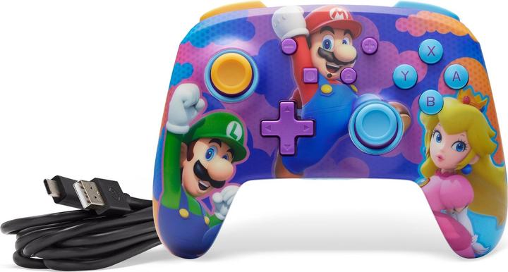 Actual product image PowerA Enhanced Wireless Controller - Colour Splash Heroes (Switch OLED, Switch Lite, Switch)