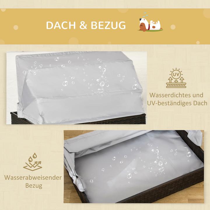 Produktbild PawHut Hundehütte mi Kissen (Hundehütte)