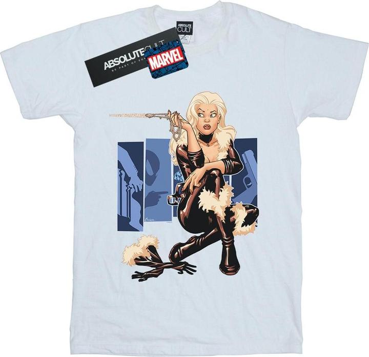 Actual product image Mens Black Cat Cover T-Shirt (M)