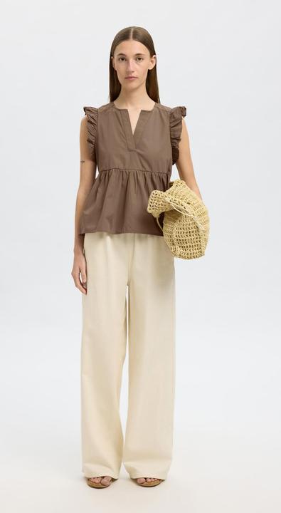 Actual product image Selected Femme Ruched top (34)