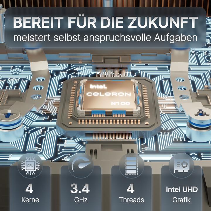 Actual product image Concept International Future Nuc Celeron 12th Gen N100 Barebone (Intel Celeron N100)