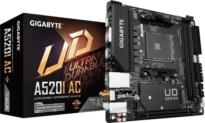 Productafbeelding Gigabyte MB A520I (AM4, AMD A520, Mini-ITX)