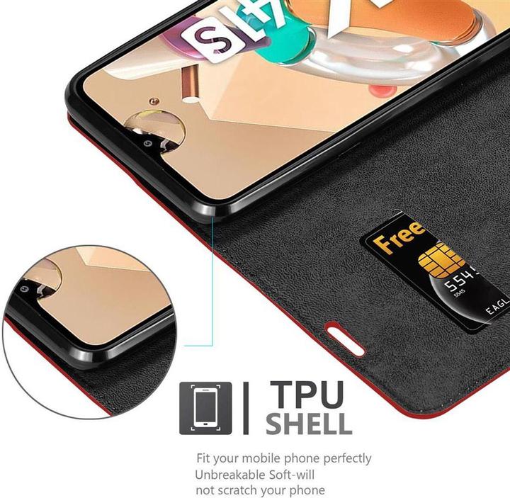 Actual product image Cadorabo Book Invisible Magnet Cover (LG KQ51)