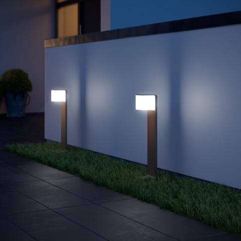 Image du produit Steinel Lampe à détecteur LED Cubo GL 80 (633 lm, IP44)