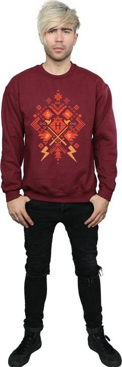 Actual product image Mens Christmas Fair Isle Sweatshirt (L)