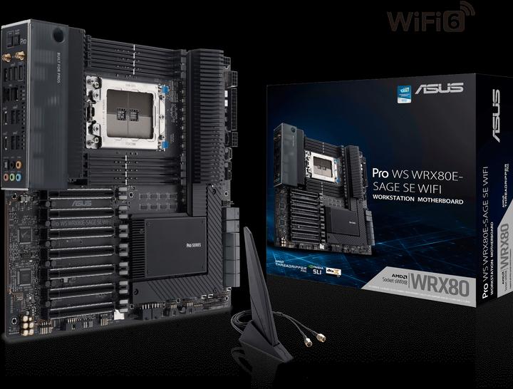 Image du produit ASUS Pro Ws Wrx80e-Sage Se Wifi (sWRX8, AMD WRX80, E-ATX)
