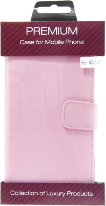 Produktbild NoName Slim Leder Book Case for iPhone 6 Plus - pink 4250710556335 (Apple iPhone 6 Plus)