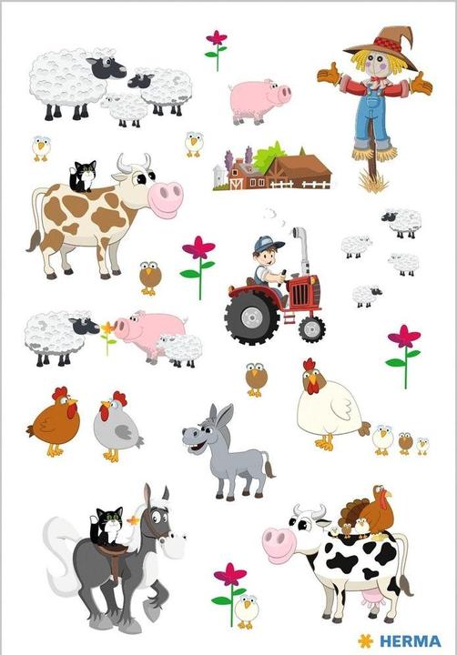 Actual product image Herma Farm stickers