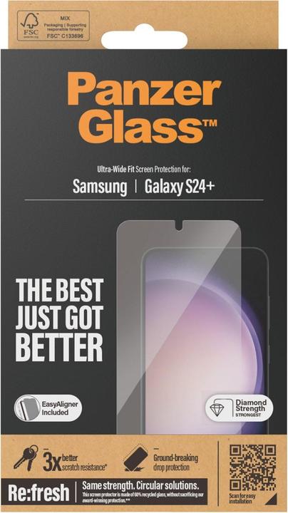 Immagine prodotto PanzerGlass Ultra-Wide Fit (1 Pezzo/i, Samsung Galaxy S24+)