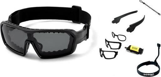 Actual product image Ocean Chameleon with straps (Shiny Black, Smoke)