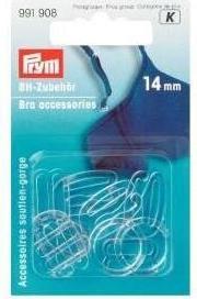 Actual product image Prym Bra accessories, transparent 14 mm, card 10 pcs, plastic