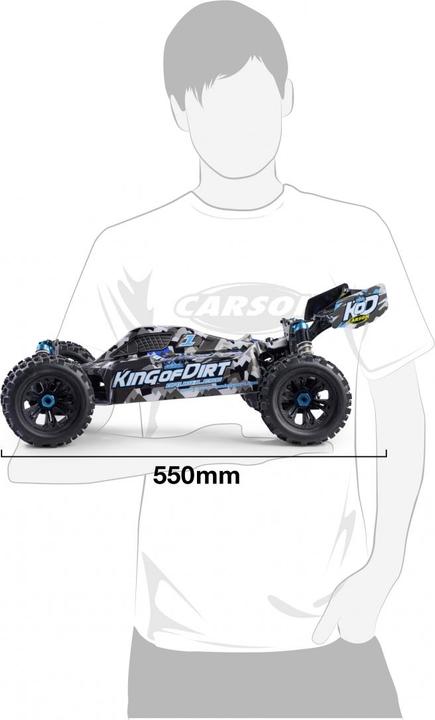 Image du produit Carson RC Sport King of Dirt Buggy 4S Brushless 1:8 RC Model Car Electric Buggy All Wheel Drive (4WD) (RTR Prêt à fonctionner)