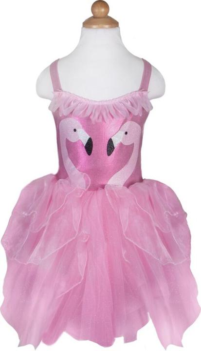 Immagine prodotto Creative Education Abito fenicottero, 5-6 anni abito lungo 76-86 cm, tulle rosa, cerchietto (116)