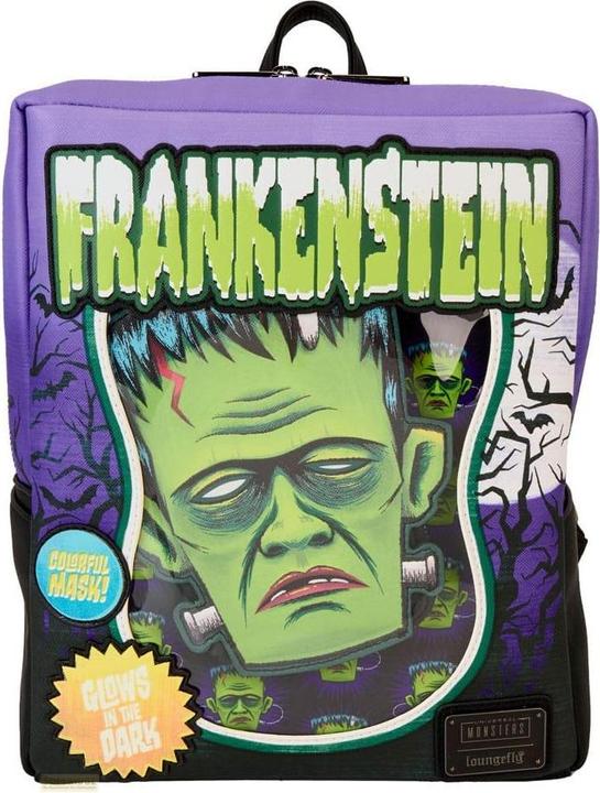 Produktbild Loungefly Universal Monsters by Mini-Rucksack Frankenstein Neon Mask