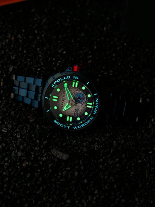 Actual product image Nubeo NB-6093-55 Apollo 55th (Rotating bezel left)