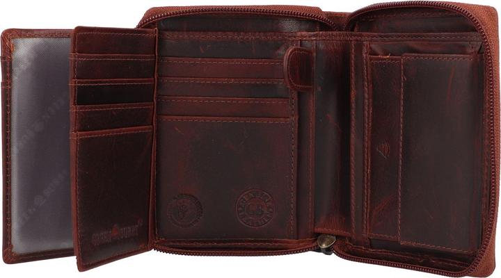Actual product image Greenburry Rugged wallet RFID protection leather 10 cm