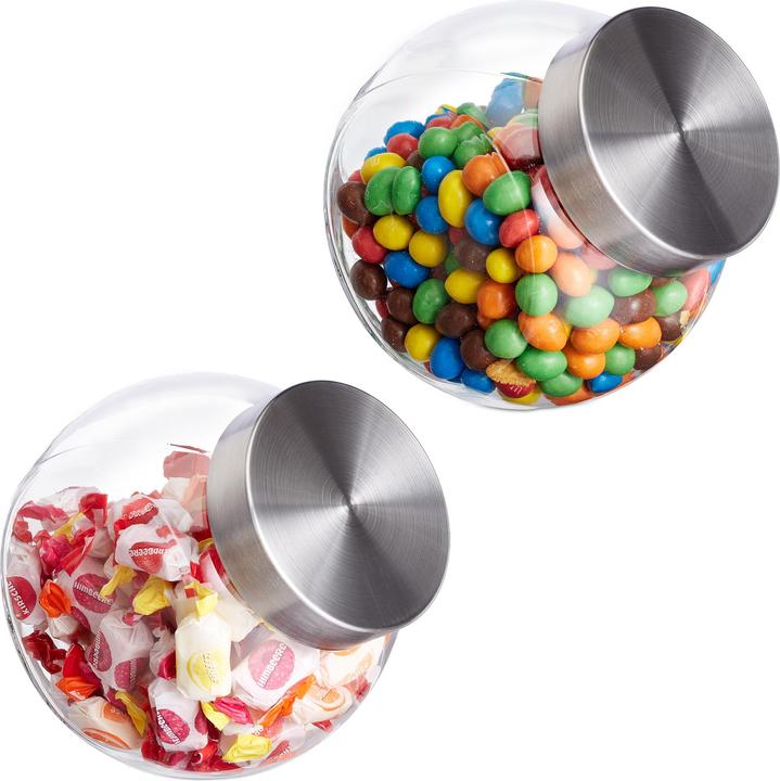 Actual product image Relaxdays 2x candy jars (1.50 l)