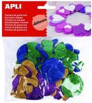Image du produit Apli Autocollants Eva, lettres, paillettes, 52 pièces, mélange de couleurs