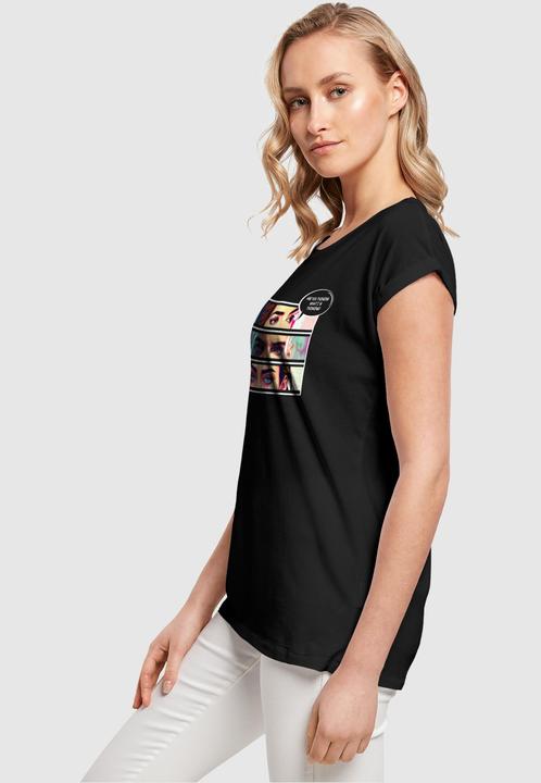 Produktbild Merchcode Ladies Thinking Comic Extended Shoulder Tee - 117875 (4XL)