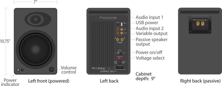 Produktbild Audioengine A5+ Wireless (1 Stk., 50 W)