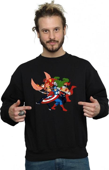 Produktbild Avengers Assemble Comic Team Sweatshirt (S)