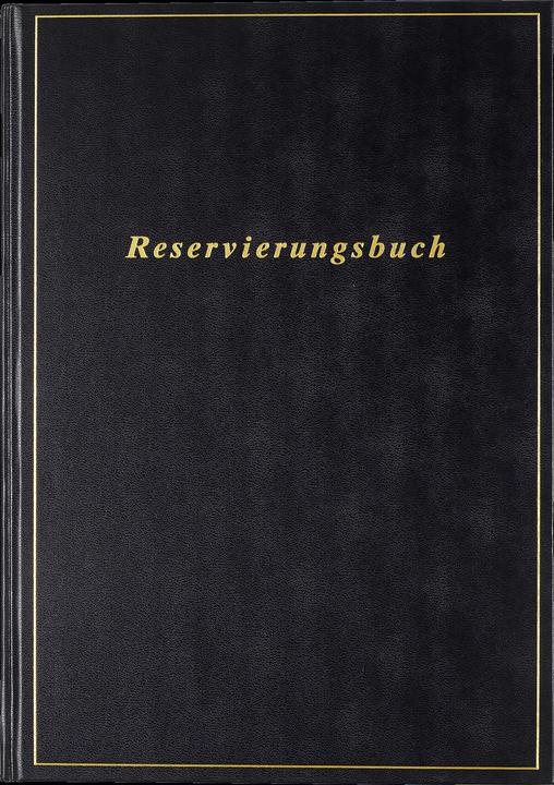 Produktbild Rido Reservierungsbuch Balacron schwarz (A4, Deutsch)