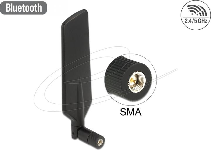 Image du produit Delock Antenne LTE/HSPA/GSM, connecteur SMA, noir (5G, GSM, 2G, 3G, 4G)