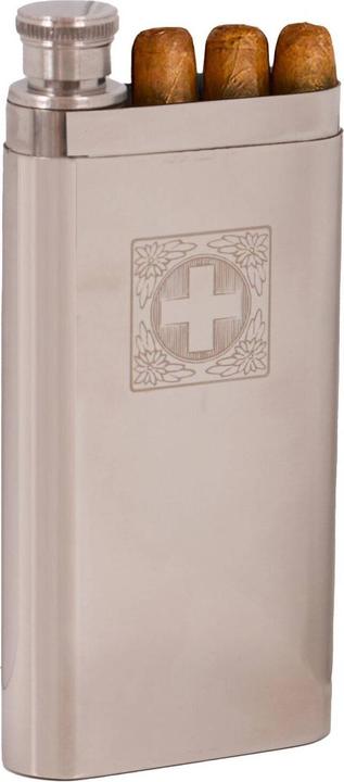Actual product image Army Shop Swiss Officer Hip Flask Cigar (60 ml)