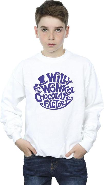 Immagine prodotto Willy Wonka & the Chocolate Factory Typed Logo Felpa Ragazzi (104)