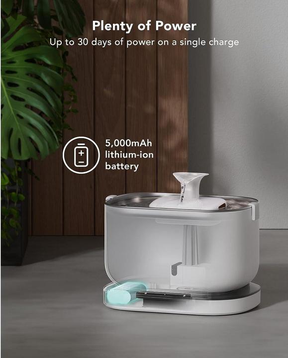 Actual product image Petlibro Dockstream Battery-Operated Water Fountain (2.50 l)