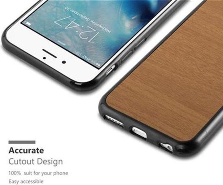 Produktbild Cadorabo TPU Wooden Cover (Apple iPhone 6)