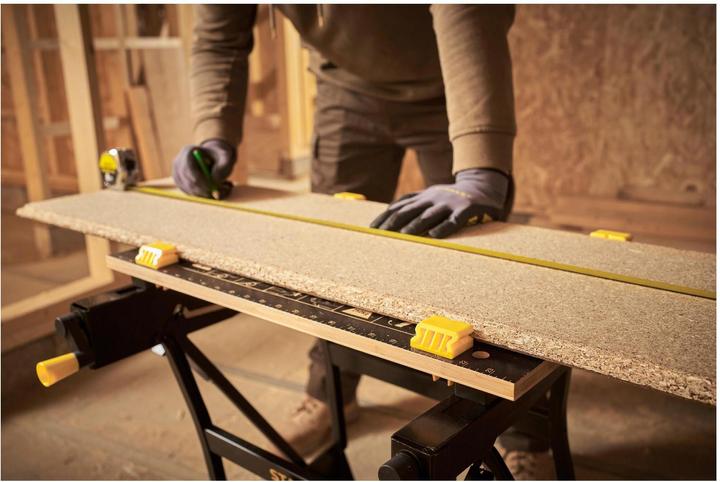 Produktbild Stanley Workmate mit Bambus-Arbeitsplatte und dualer Arbeitshöhe, belastbar bis 250kg (50.50 cm, 54 cm)