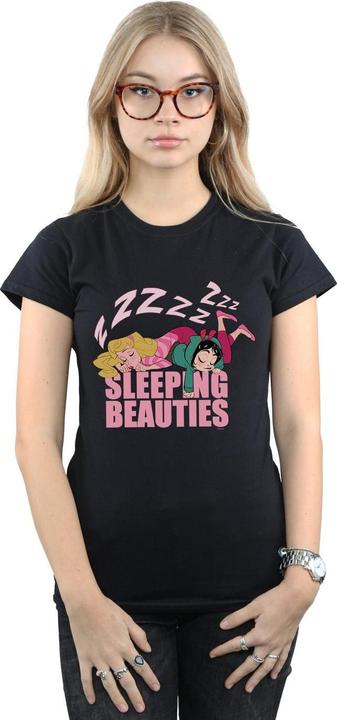 Actual product image Disney Womens/Ladies Wreck It Ralph Aurora And Vanellope Cotton T-Shirt (XL)