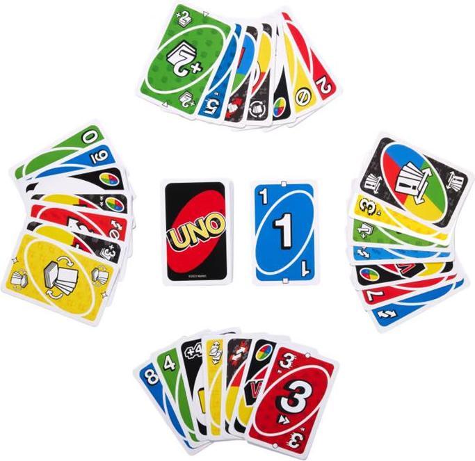 Actual product image Mattel UNO Erweiterungsset Tausch-Set (German, French, Italian, Swiss German, English)