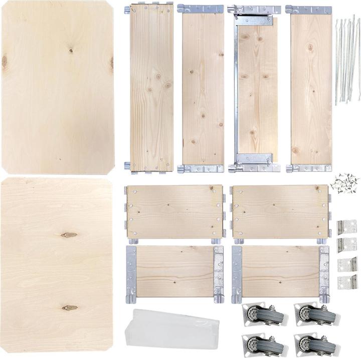 Produktbild Natura Punto Blumenkasten aus Holz mit Scharnieren