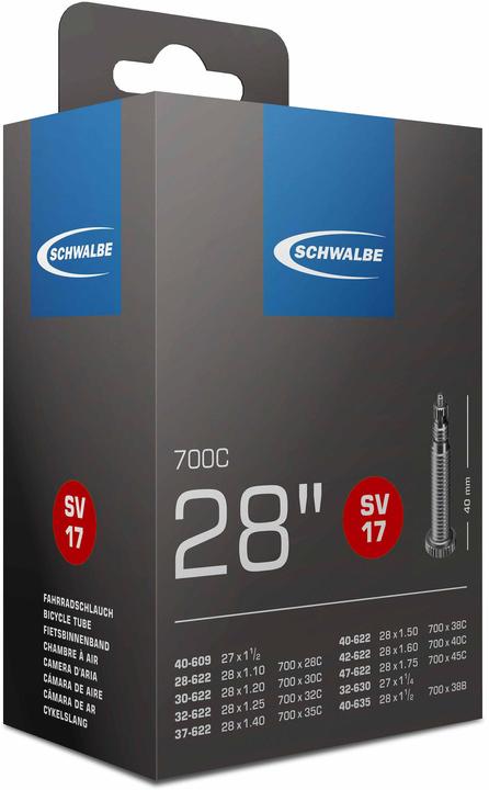 Actual product image Schwalbe Sv17 (Presta (SV), 28", 40 mm)