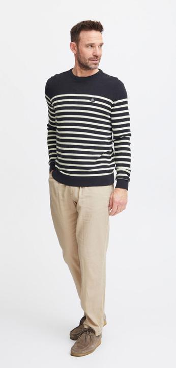 Produktbild FQ1924 FQKyle stripe crew neck knit 21900651 (3XL)