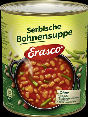 Erasco Zuppa di fagioli serbi in scatola (750 ml)