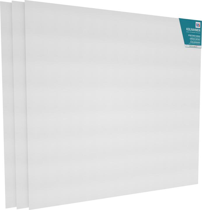 Produktbild VBS 3 Stück Keilrahmen 80x80cm, 18mm Leistenhöhe (80 x 80 cm)