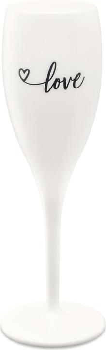 Produktbild Koziol Sektglas Superglas Love 100 ml, 1 Stück, Weiss (10 cl, 1 Gläser, Sektgläser)