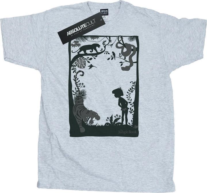 Actual product image Disney Mens The Jungle Book Silhouette Poster T-Shirt (S)