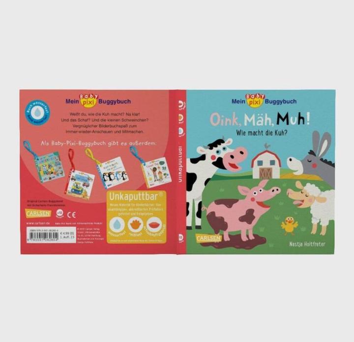 Immagine prodotto Baby Pixi Mein Baby-Pixi-Buggybuch: Oink, Mäh, Muh! (Tedesco)