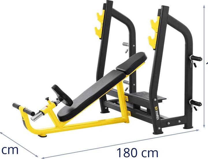 Produktbild Gymrex Hantelschrägbank 135 kg Hantelbank Bankdrückbank Bank zum Bankdrücken