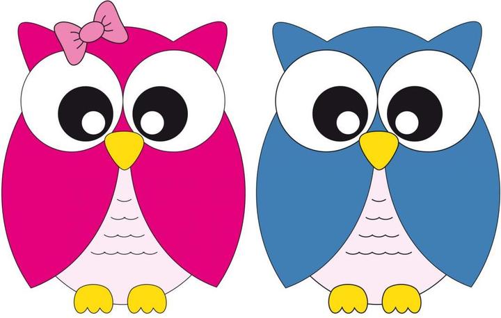 Actual product image Trenddeko Owls siblings set (70 x 44 cm)