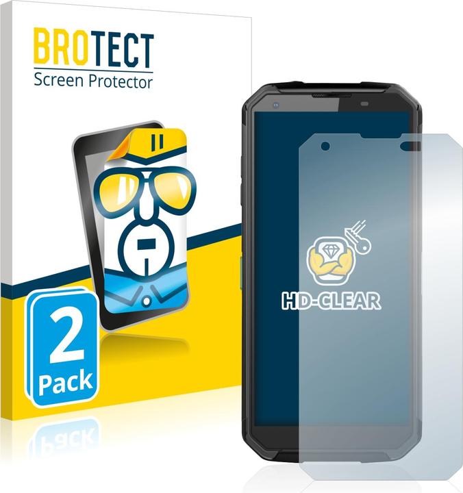 Actual product image BROTECT Screen Protector Clear (2 Piece, Blackview BV9500 Plus)