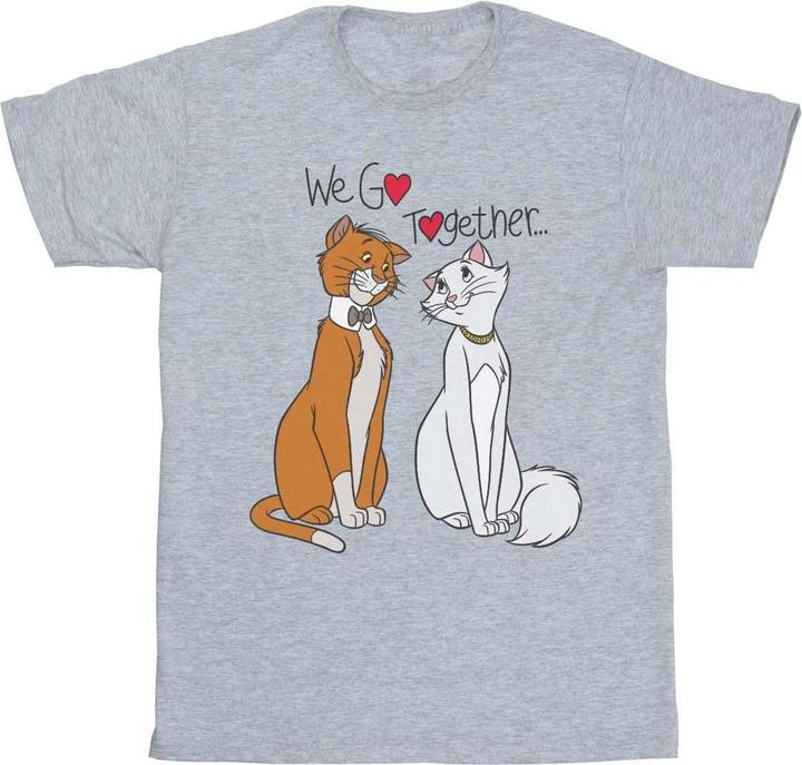 Actual product image Disney Womens/Ladies The Aristocats We Go Together Cotton Boyfriend T-Shirt (M)