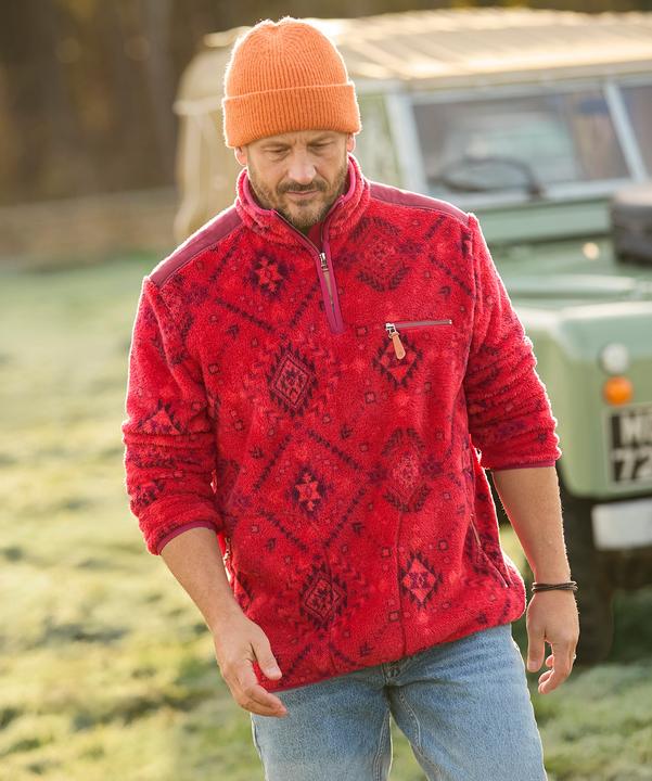 Immagine prodotto Joe Browns Bold Aztec Print 1/4 Zip Fleece (L)