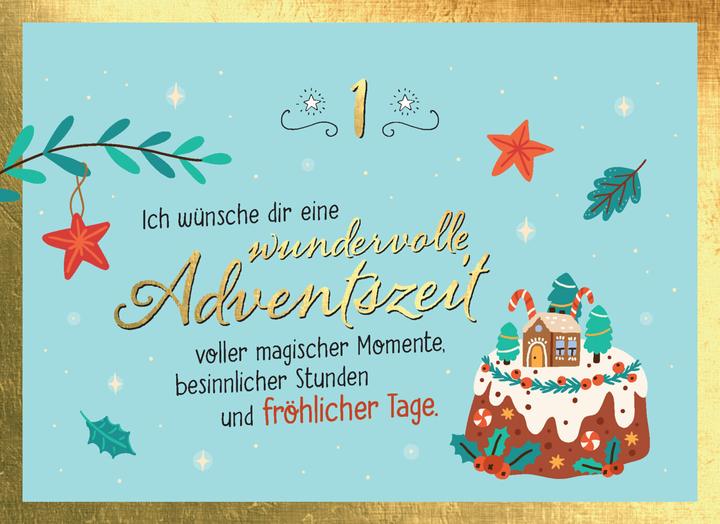 Actual product image 24 Advent wishes for you