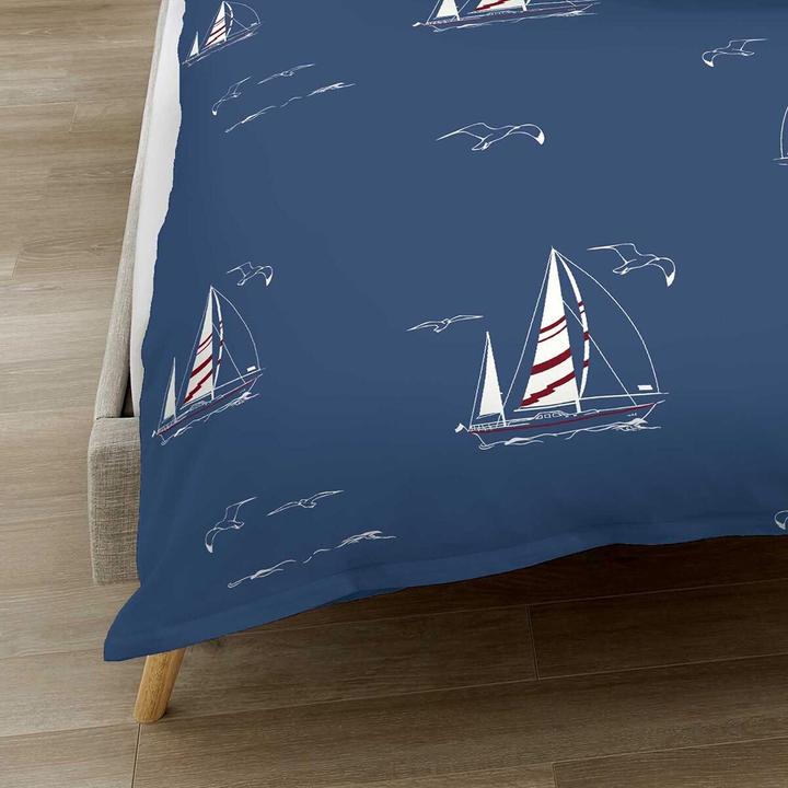 Immagine prodotto Kaeppel Bettwäsche Yacht marine (Set di biancheria da letto, 135x200 cm + 80x80 cm)