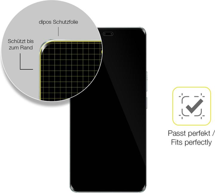 Produktbild Dipos 3D Full Cover Schutzfolie (1 Stück, Honor 60 Pro)